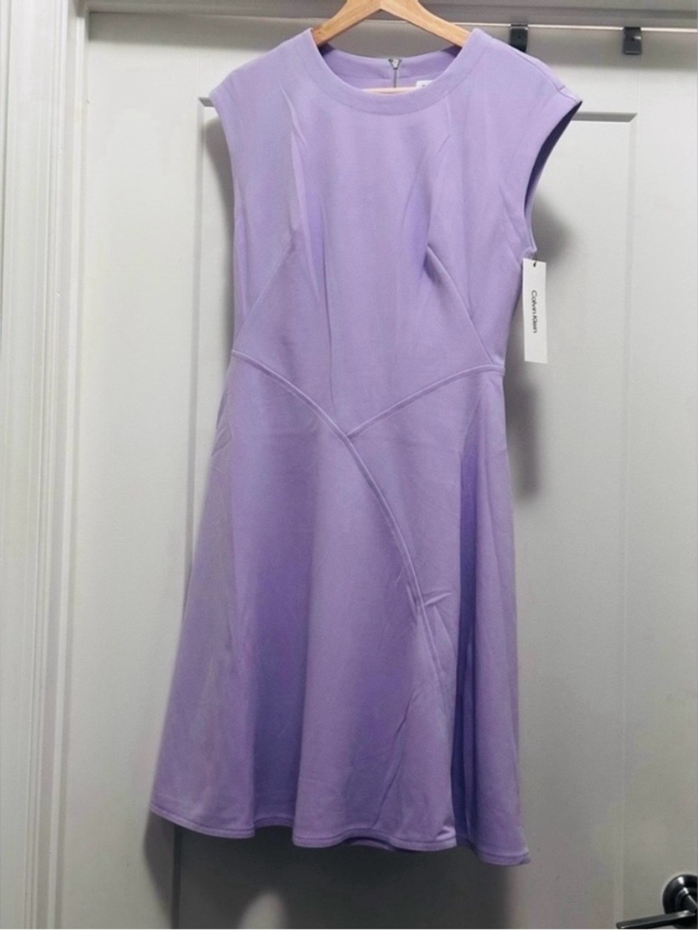 💜 NWT! Lavender CALVIN KLEIN Sleeveless Dress - Size 14